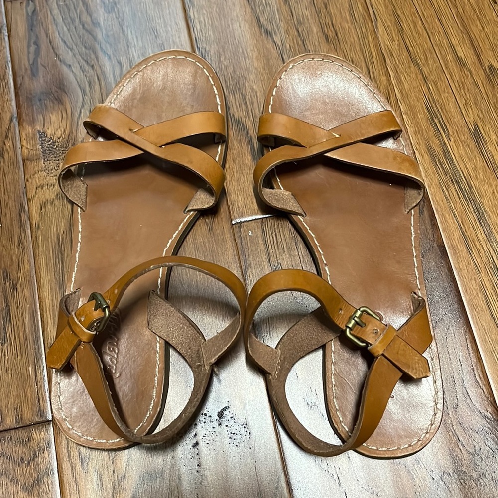 Madewell leather strap sandals size 8